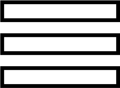 Menu Of Three Horizontal Parallel Straight Lines Outline - Simbolo Justificado (400x400), Png Download