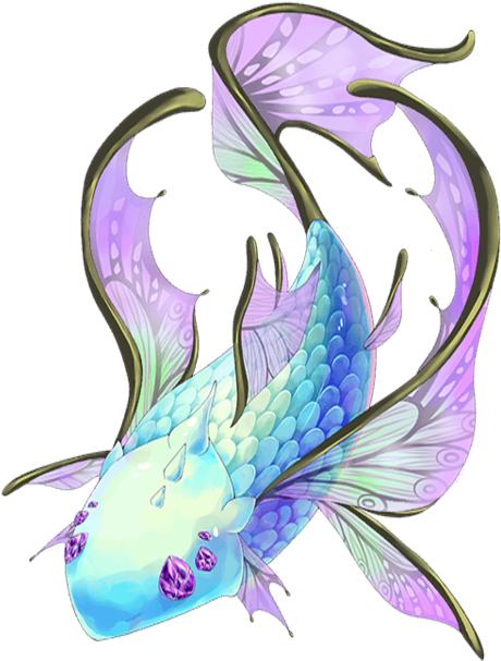 Rare Sapphire Fish Transparent - Fish Rpg Png (480x640), Png Download