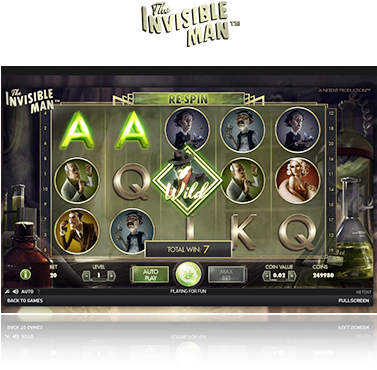 Netent The Invisible Man Game - Invisible Man Slot (376x422), Png Download