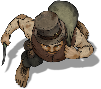 Halfling Merchant - Halfling Token (400x397), Png Download