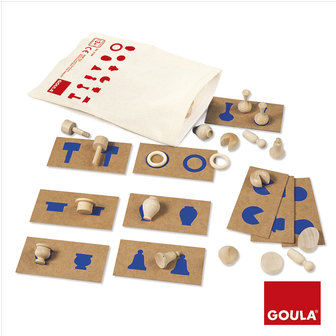 Perception And Association - Goula Perception Tactile 2 - Formes Et Volumes (630x335), Png Download