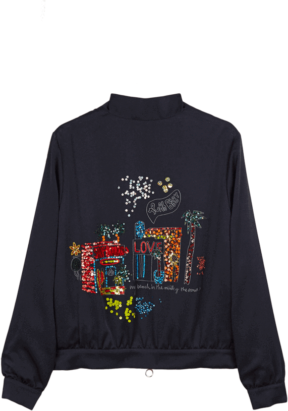 Right - Long-sleeved T-shirt (683x1024), Png Download