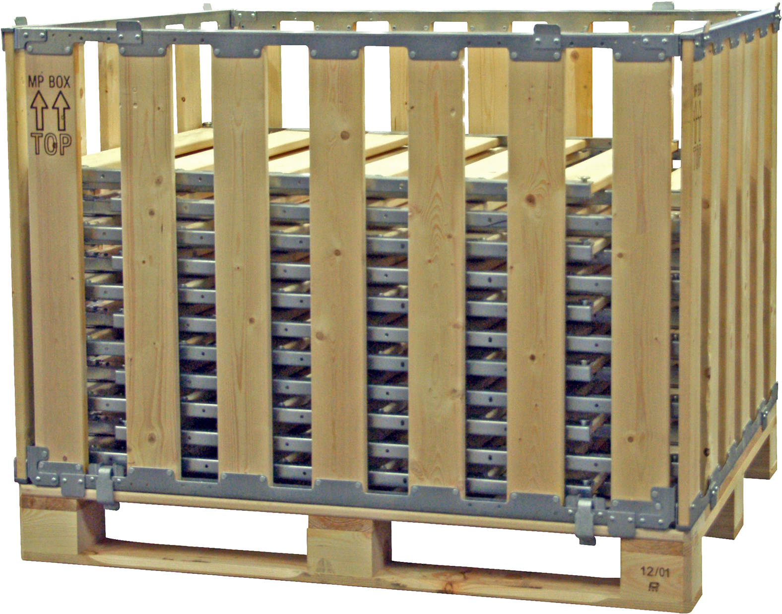 Pallet Walls Put Into A Pallet Box - Pallet (1750x1750), Png Download
