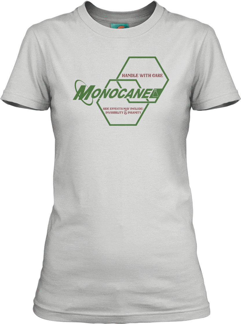 Invisible Man Classic Universal Monsters Inspired Monocane - Tshirt Mary Kay (900x1130), Png Download