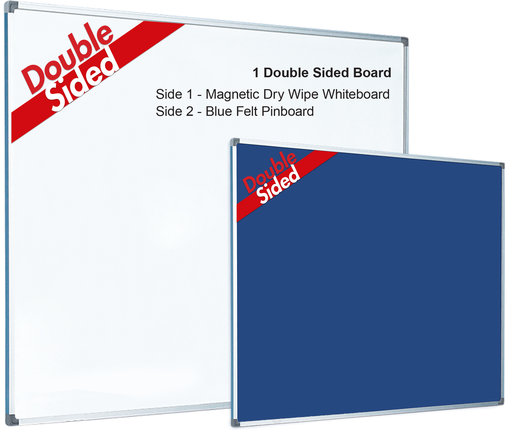 Duo Write & Pin Reversible Noticeboard - Paper (2076x1782), Png Download