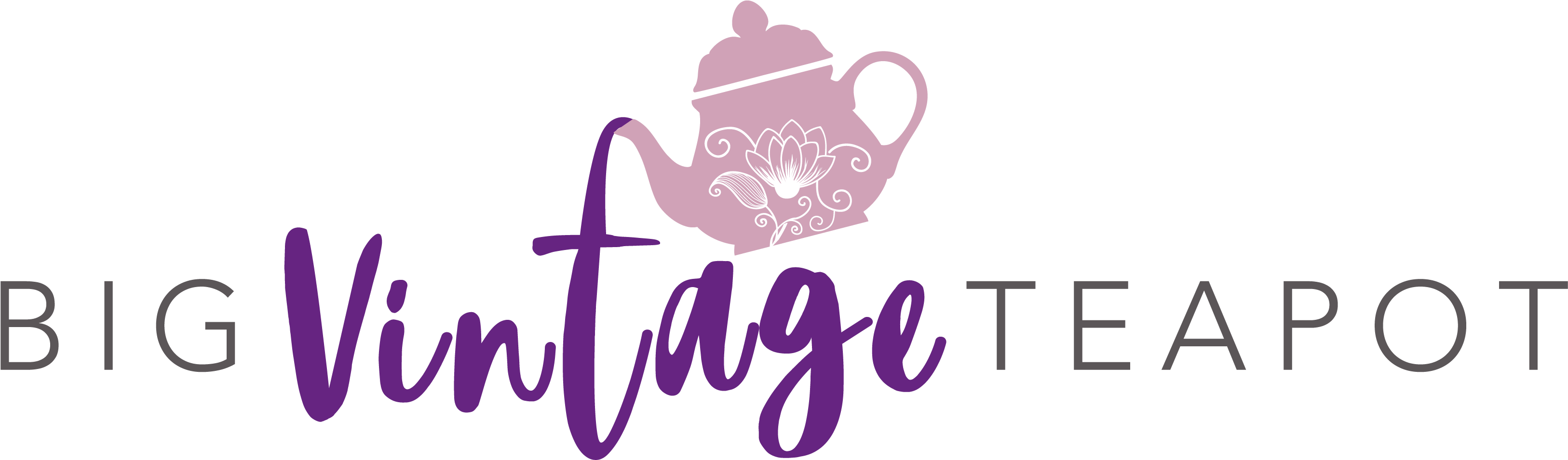 Big Vintage Teapot - Teapot (3388x1083), Png Download