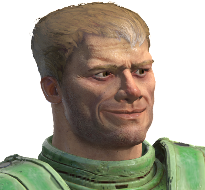 Is This The Non-ugly White Version Of Michael Jackson - Quake Champions Doomguy Faces (675x675), Png Download