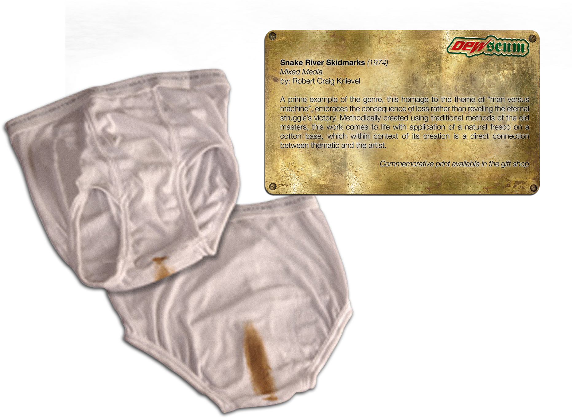 Snake River Skidmarks - Brief Safe (2034x1365), Png Download