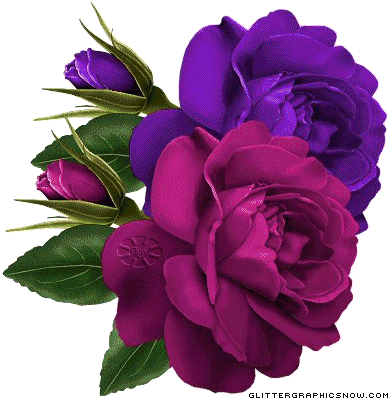 Las Flores Moradas, Este Color Muestra La Humildad, - Animation Images Of Flowers (400x400), Png Download