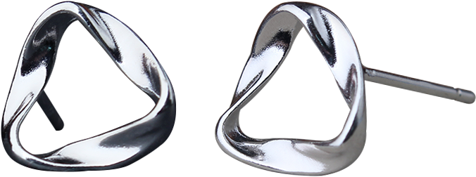 Luo Linglong S925 Sterling Ear-rings Silver Earring - Earrings (800x800), Png Download