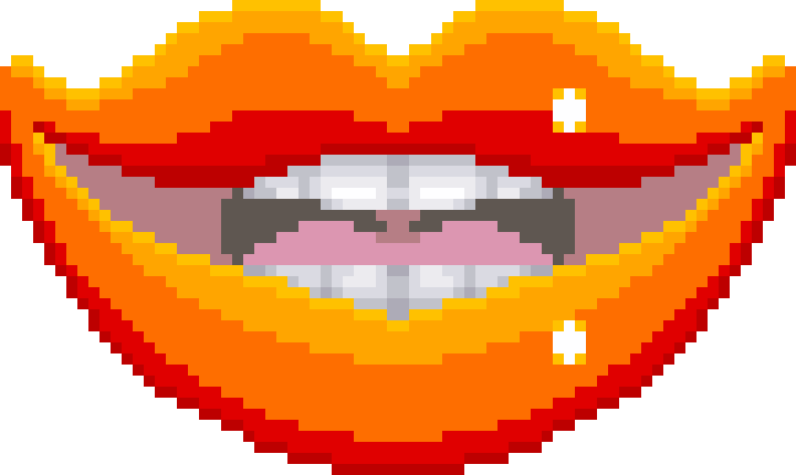 Big Hot Lip In Sexy Parodius - Cartoon (720x430), Png Download