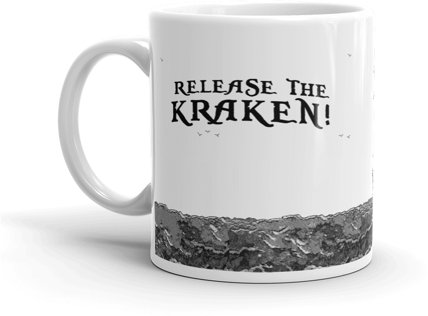 Release The Kraken Vintage Coffee Mug - Mug (1000x1000), Png Download