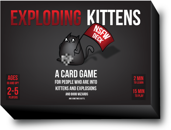 Exploding Kittens Nsfw - Exploding Kittens: A Card Game About Kittens (580x444), Png Download