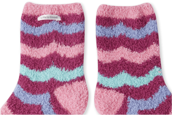 Wave Pattern Snuggle Socks - Sock (570x570), Png Download