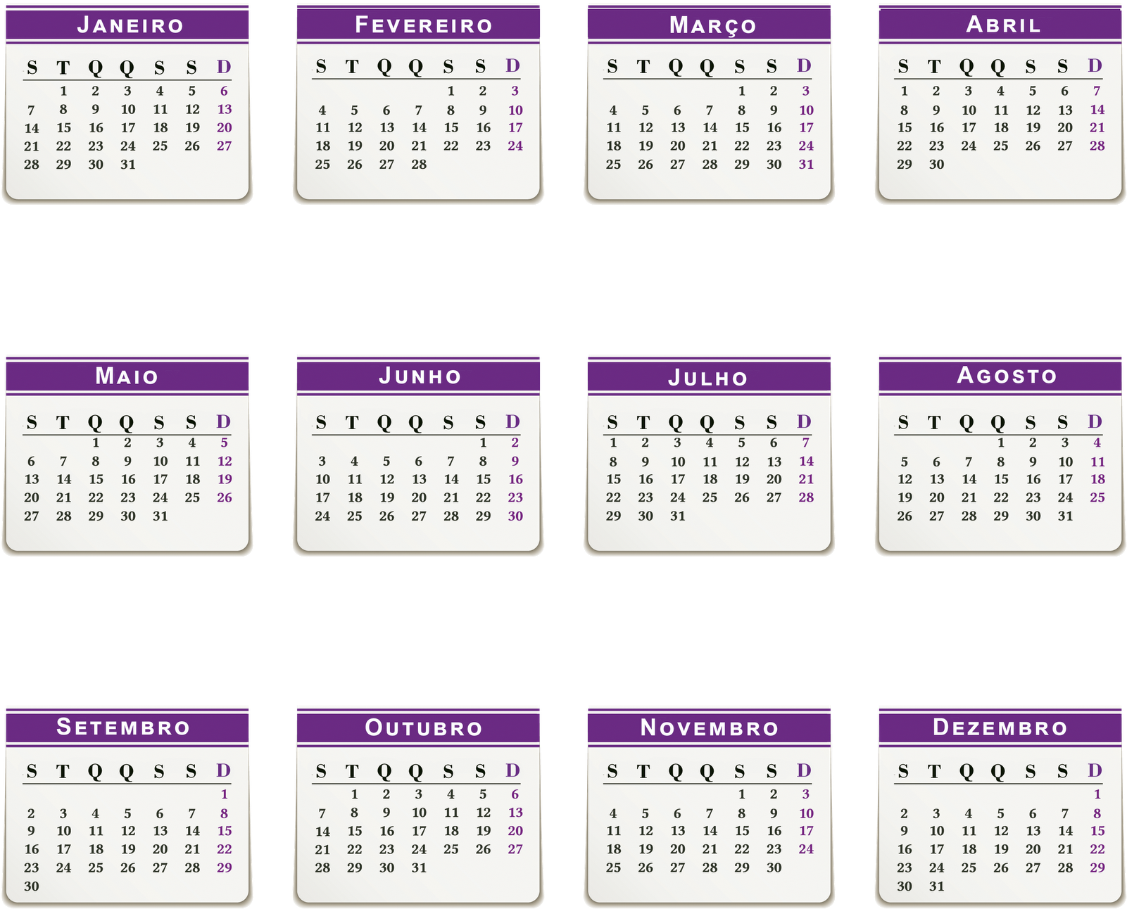 Mais 3 Bases De Calendário 2013 Em Português Em Alta - Calendário 2018 Png Portugues (1600x1386), Png Download