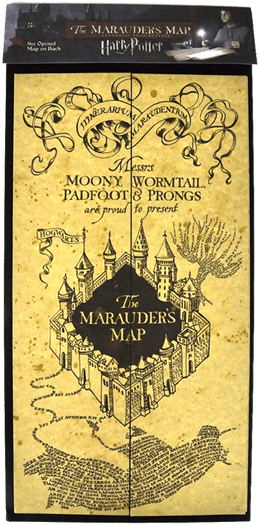 Marauder's Map W/ Moving Footprints 1 Of 2 - Iphone Se Case Harry Potter (600x600), Png Download