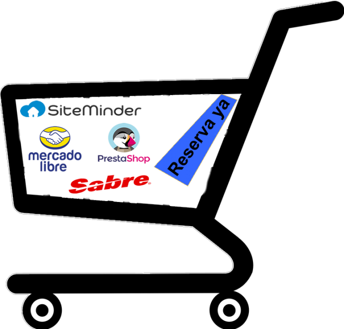 Carrito De Compras O Motor De Reservas Online - Shopping Cart Black White Clip Art (669x640), Png Download