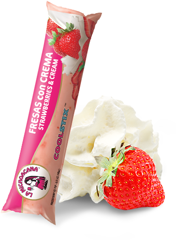 Fresas Con Crema - Strawberry (373x500), Png Download