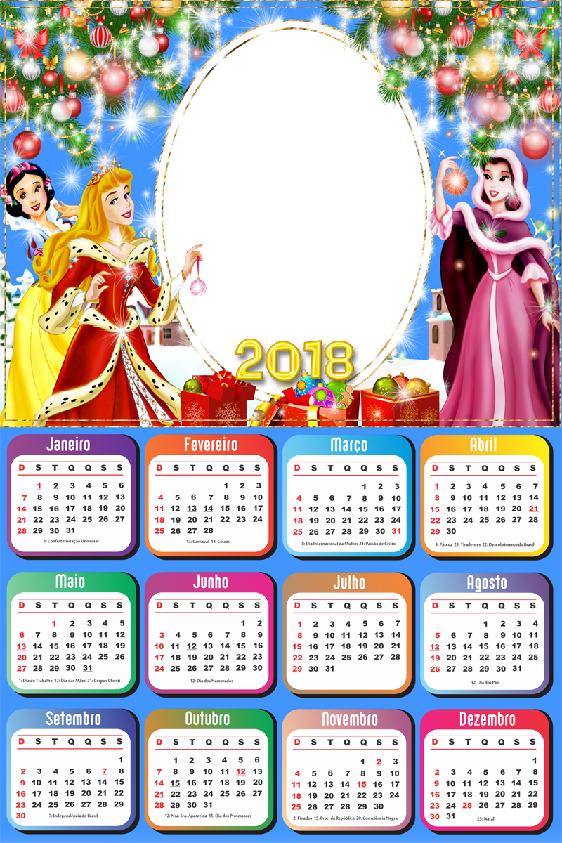 Dimensões 800 × - Molduras De Calendário 2018 Das Princesas (800x1200), Png Download