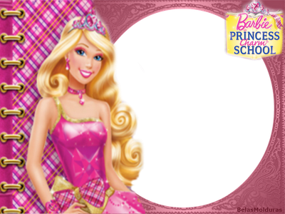 Molduras Do Filme Barbie Escola De Princesas - Barbie Princess Charm School (400x300), Png Download