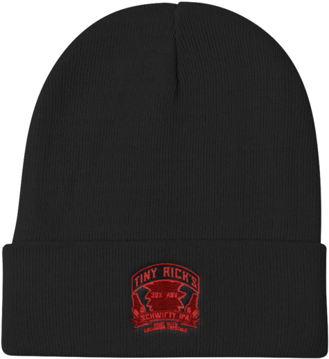 Tiny Rick's Schwifty Ipa Red Knit Beanie - Beanie (600x600), Png Download