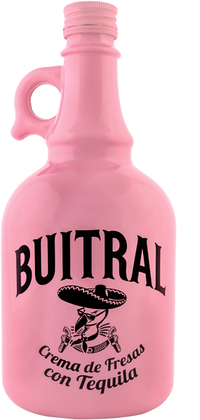 Licor Crema De Fresas Buitral - Tequila De Fresa Buitral (433x597), Png Download