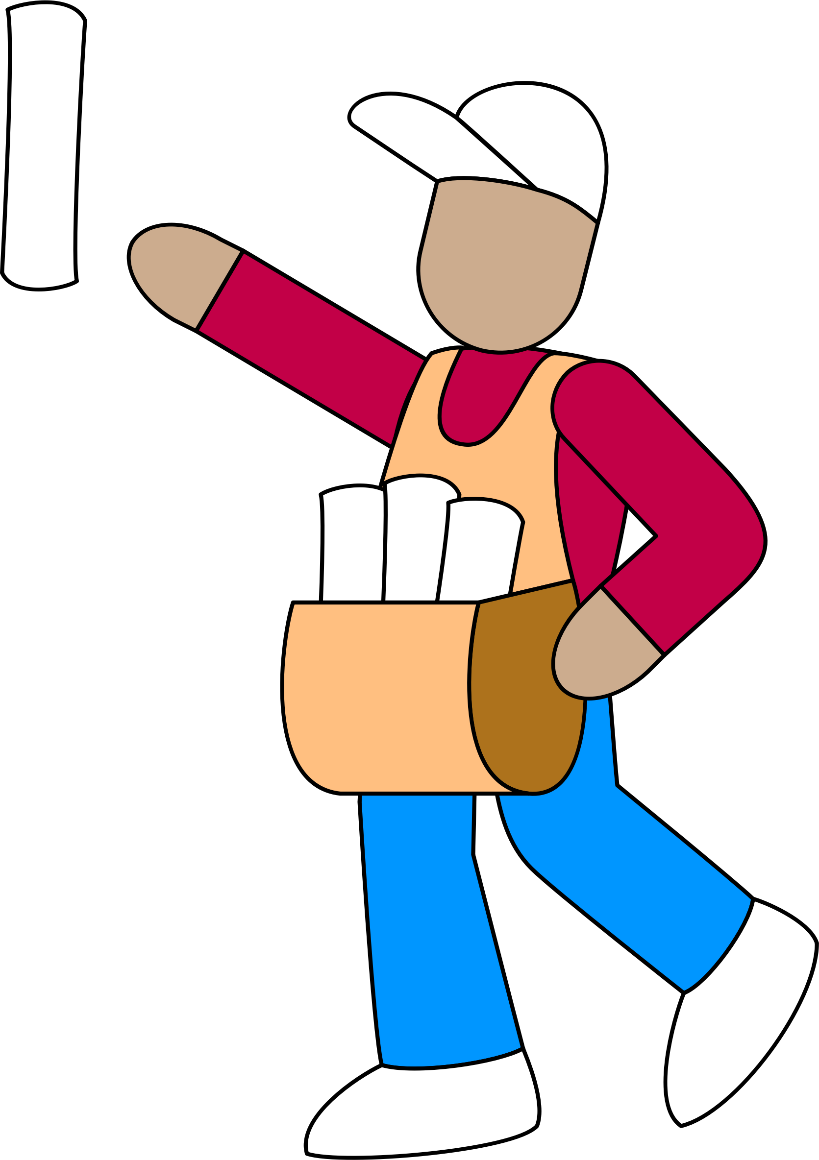 Big Image - Paper Boy Clipart (1671x2368), Png Download