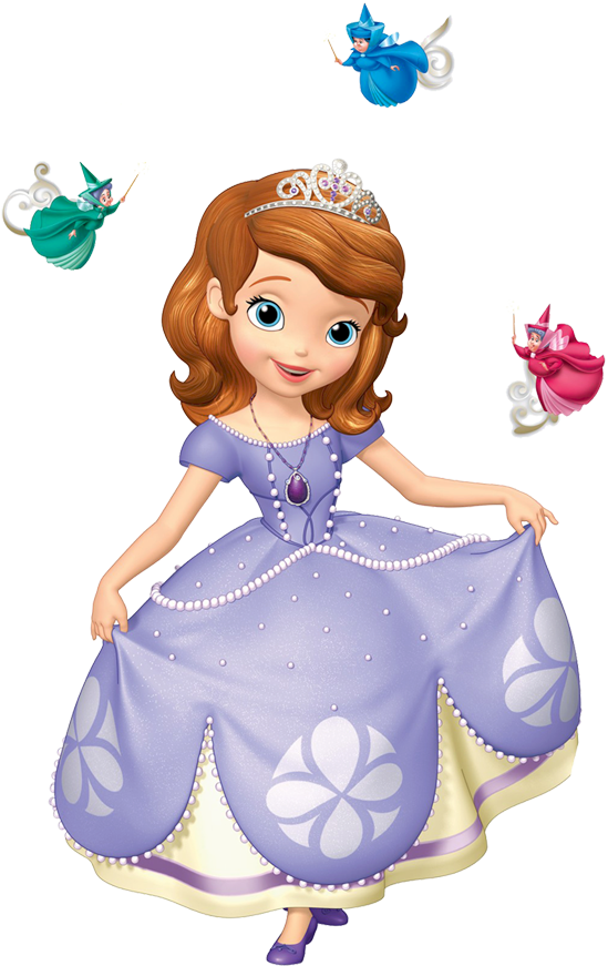Necklace Clipart Princess Sofia - Princess Sofia Clipart (576x876), Png Download