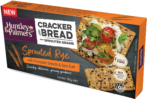 Sprouted Rye With Pumpkin Seeds & Sea Salt - Crackers Nz (550x600), Png Download