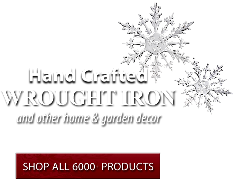 Wrought Iron Curtain Rods House Letters Wall Hooks - Abbott Collection Flat Acrylic Snowflake Ornament, (1000x607), Png Download