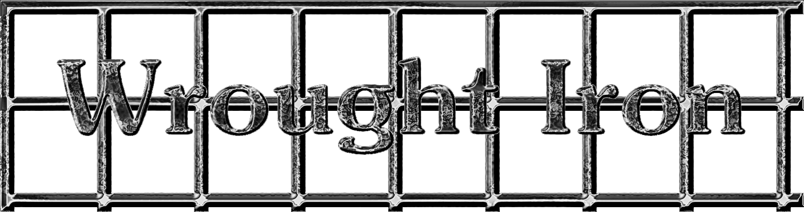 Wrought Iron - Iron (1655x438), Png Download