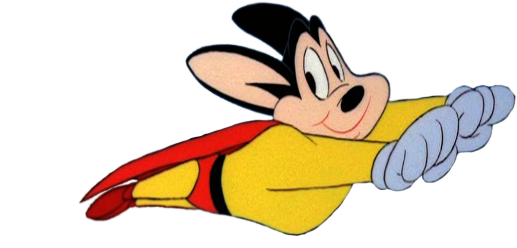 Mighty Mouse Pre Twitching - Mighty Mouse No Background (1200x950), Png Download