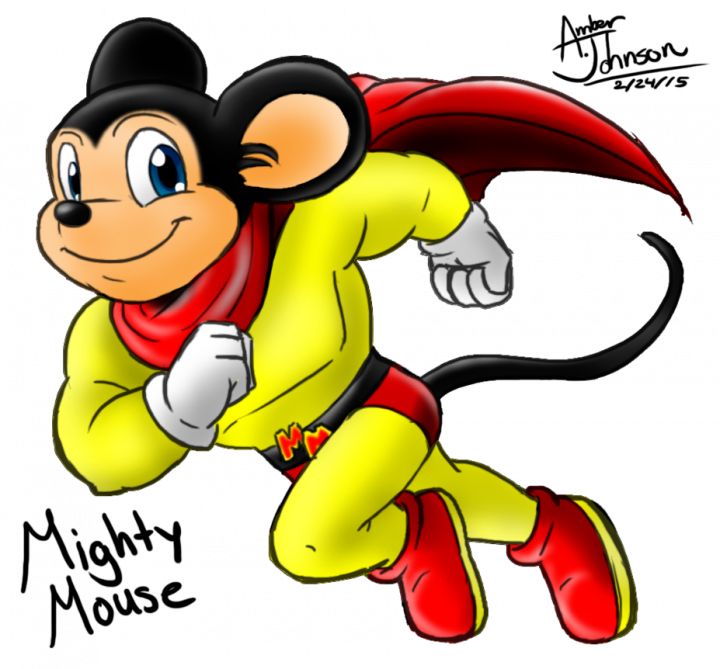 Related Wallpapers - Deviantart Mighty Mouse (720x669), Png Download