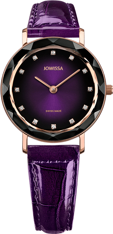 Aura Rose / Black Purple Gradation Leather J5 - Watch (795x950), Png Download