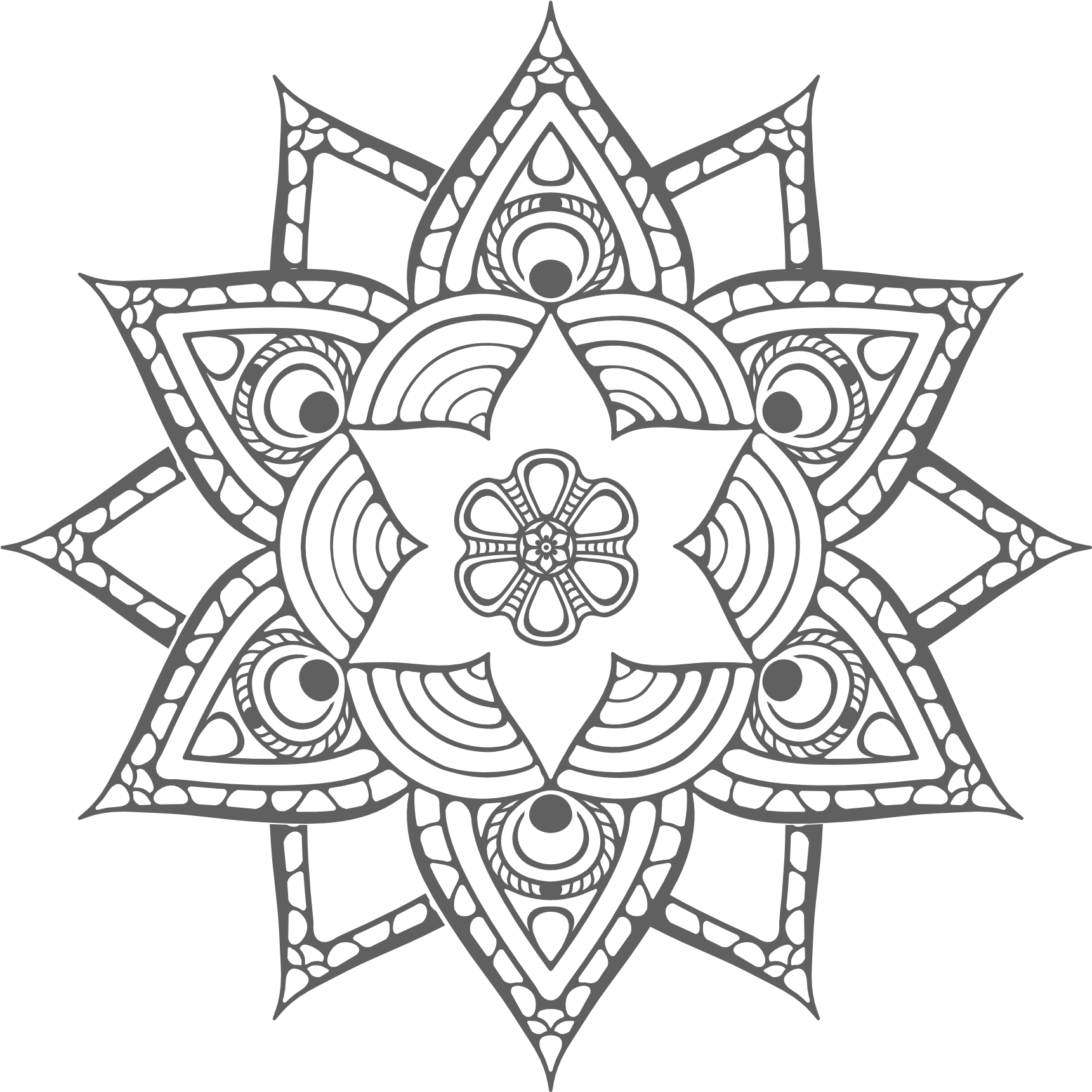 Oriental Design - Art (1800x1800), Png Download