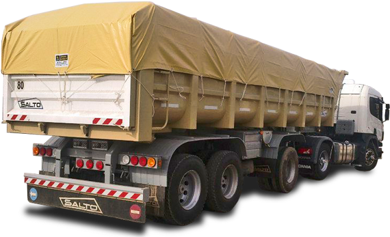 Lonas Para Camiones Lonera Sudesde - Camion De Carga Con Lona (600x360), Png Download