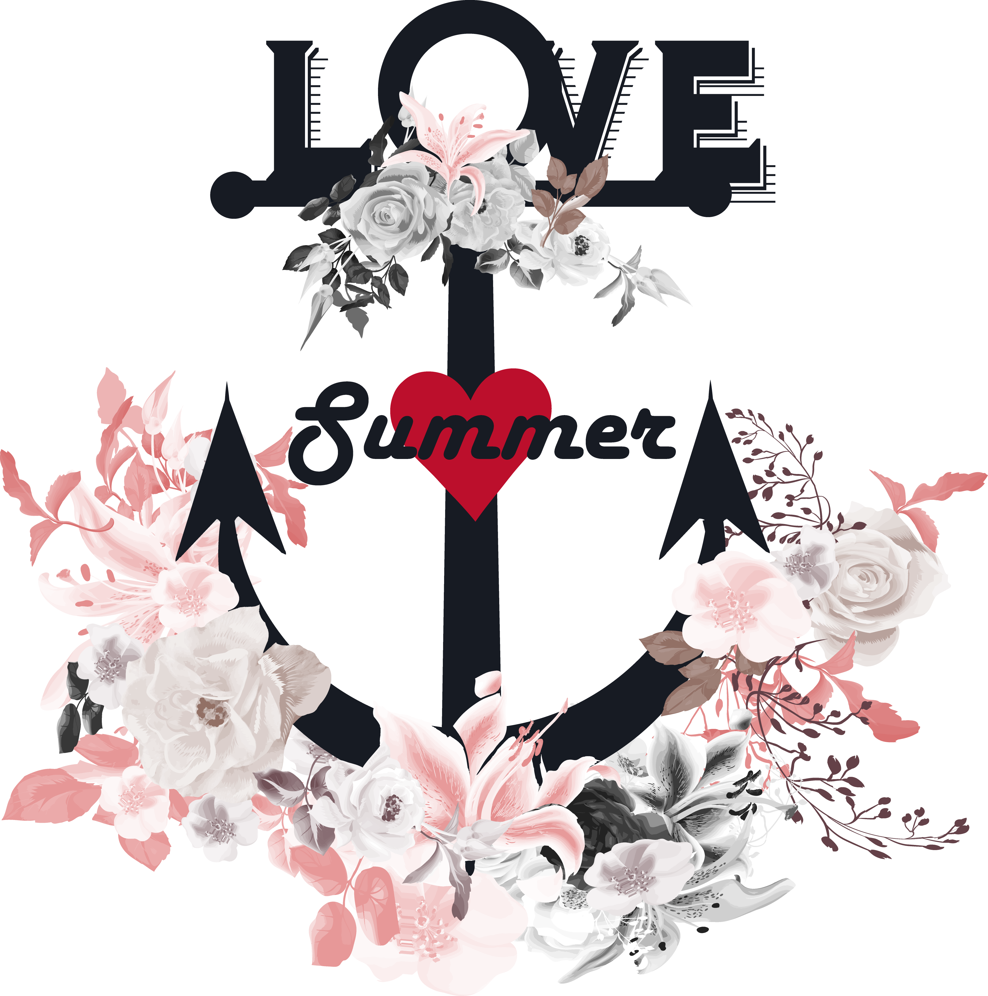 Png Stock T Shirt Art Light - Dibujo Anclas A Color (3871x3904), Png Download