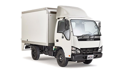 Isuzu Camión De Carga Cerrada - Isuzu 100 Elf (499x247), Png Download