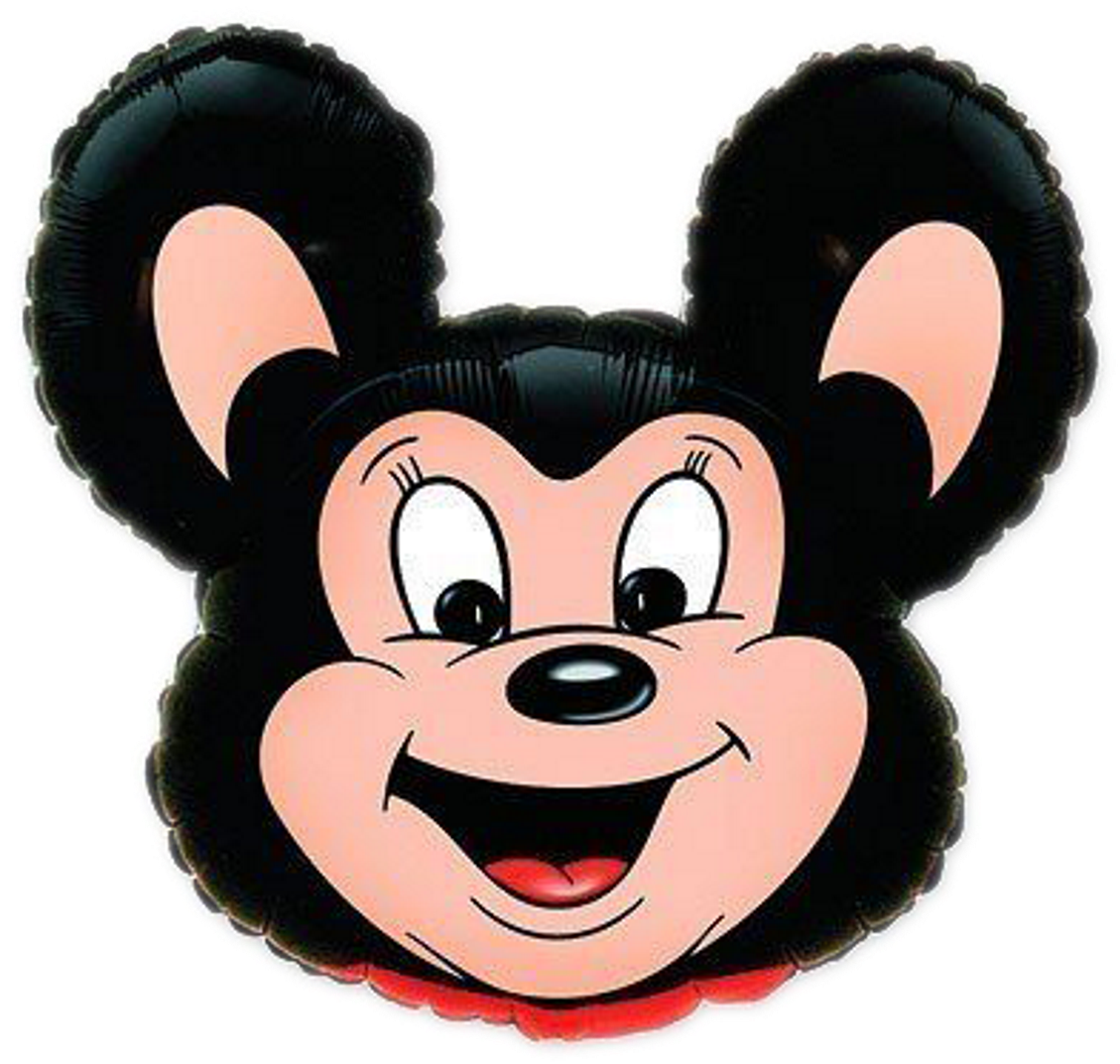 Mighty Mouse Flower Shop Studio Flores - 30" Mighty Mouse Black - Mylar Balloons Foil (1500x1430), Png Download