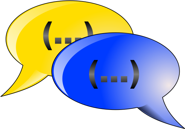 Dialog Ballons Icon - Dialog Mellan Två Personer (642x440), Png Download
