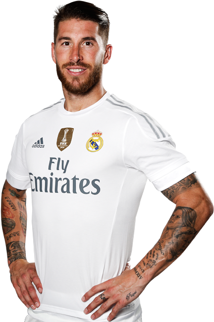Sergi Ramos Real Madrid 208 (550x650), Png Download