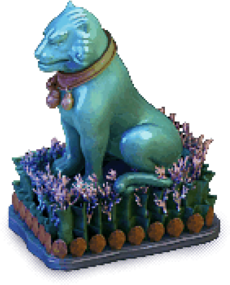 Oriental Fantasy Interior Set1 - Animal Figure (700x600), Png Download