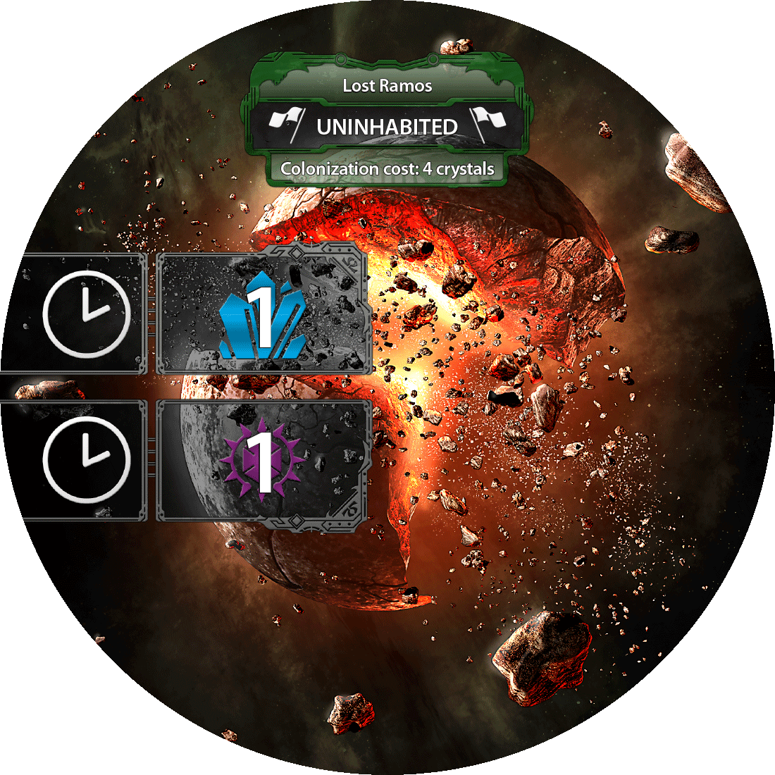 Lost Ramos Burning Suns Component 1 - Circle (1100x1100), Png Download