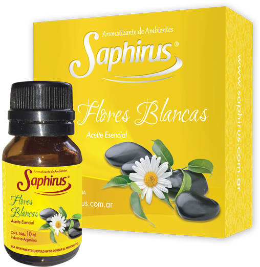 Aceite Esencial Flores Blancas (640x640), Png Download