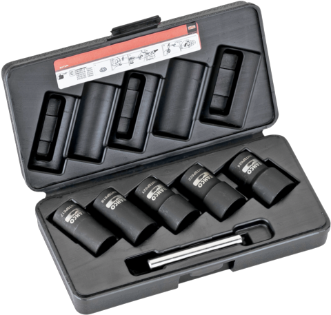 Juego Vasos Para Tuercas Redondeadas - Bahco Five Piece Twist Socket Set 17/19/21/22/24 Mm (800x600), Png Download