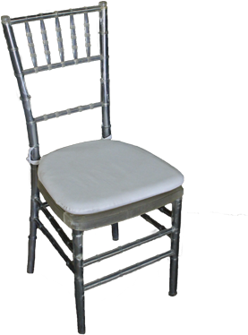 Silla Tiffany Transparente - Gold Tiffany Chair With Blue Cushion (400x400), Png Download