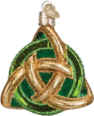 Trinity Knot Ornament - Old World Christmas Scales Of Justice Glass Blown Ornament (442x442), Png Download