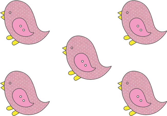 Botões Divertidos Kit Super Criativo Passarinho Baby - Packaging And Labeling (711x507), Png Download