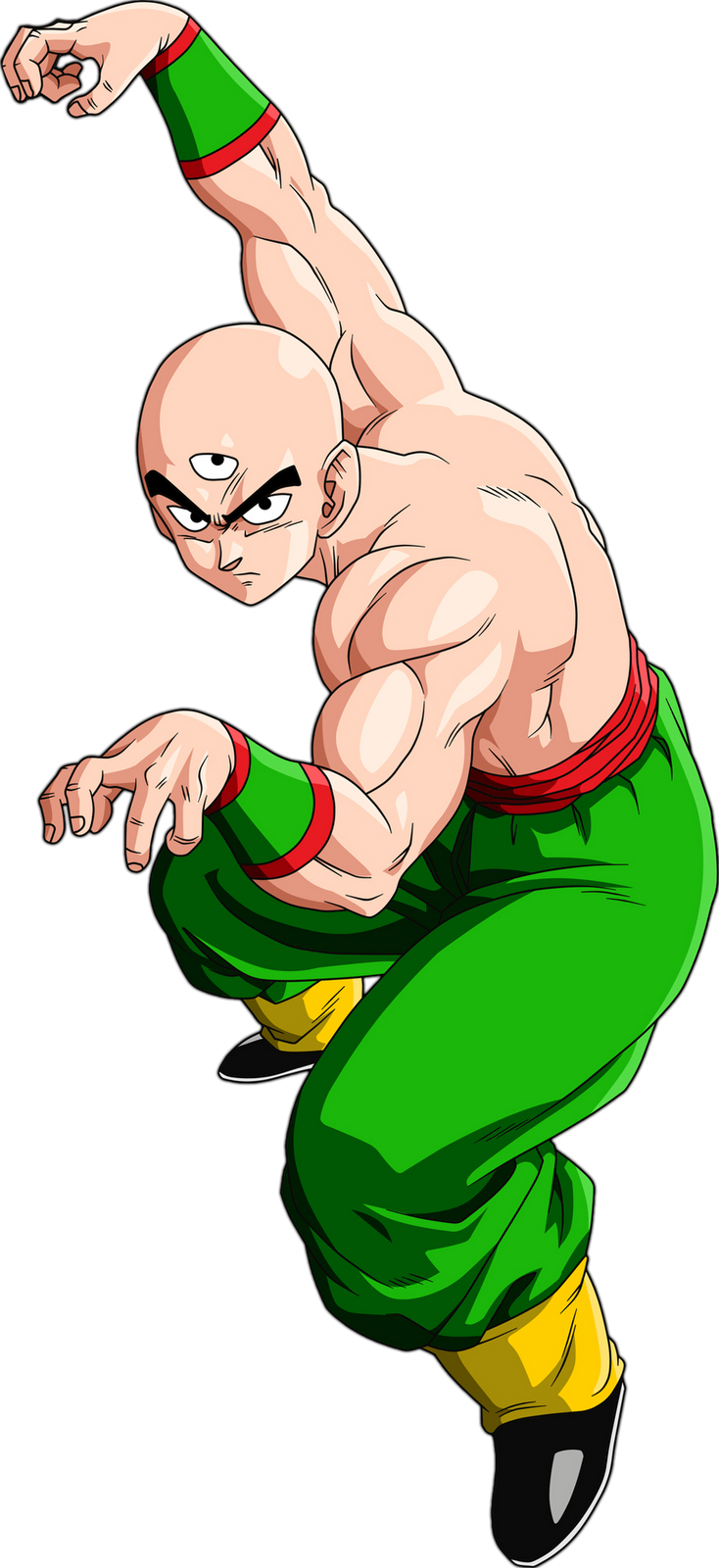 Tien - Dragon Ball Z Tien Png (734x1600), Png Download