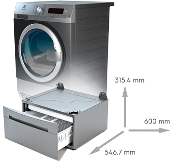 Cajón-peana Para Lavadora Y Secadora Mypro Electrolux - Pralka I Suszarka W Słupku (350x350), Png Download